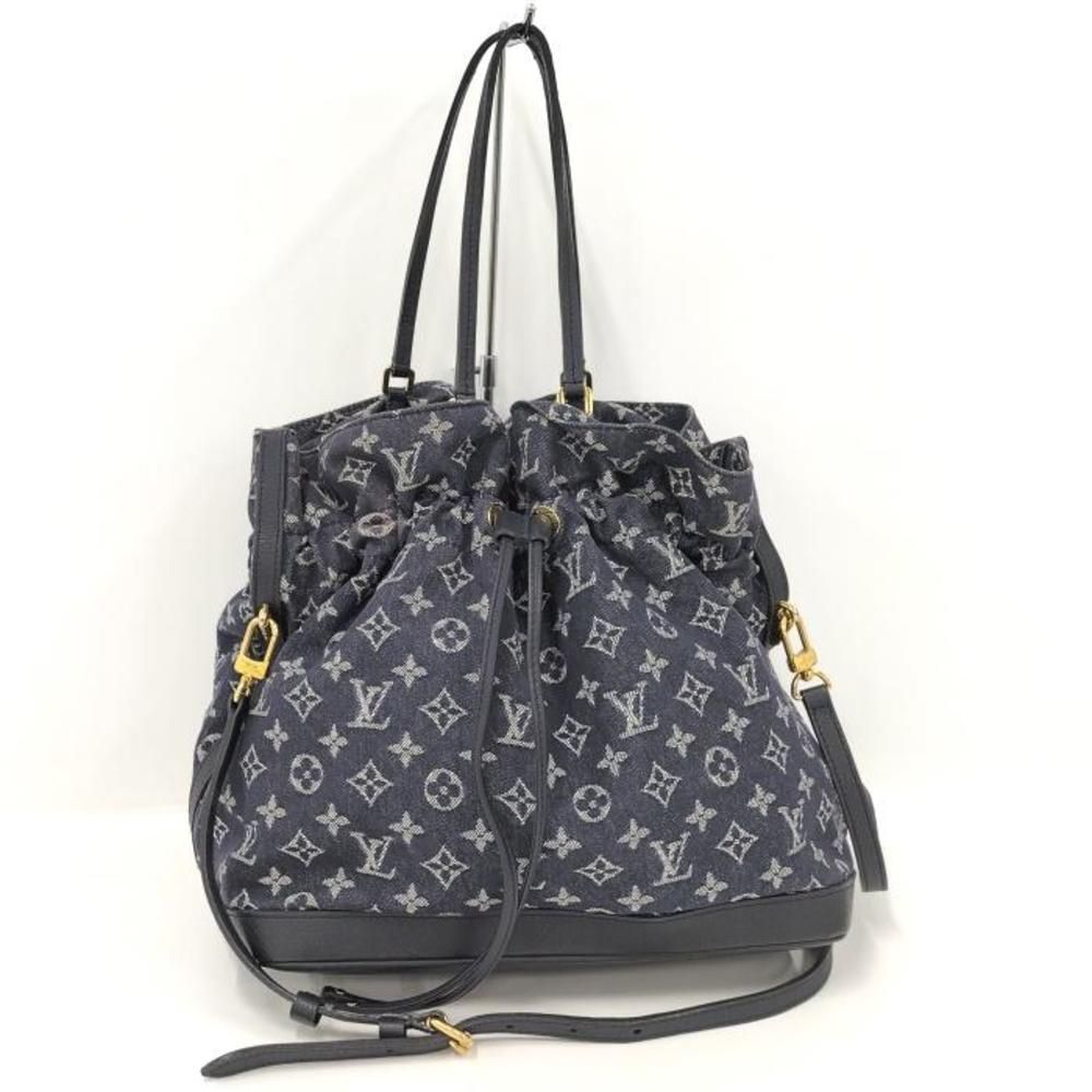 Louis Vuitton Noe MM Tote Shoulder Bag Monogram Denim Purse - Picture 1 of 10